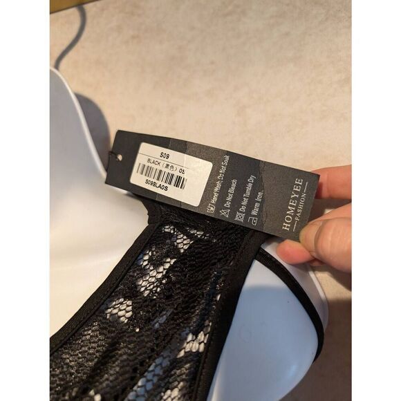 Homeyee nude illusion lined lace dress small/4 - Picture 4 of 5